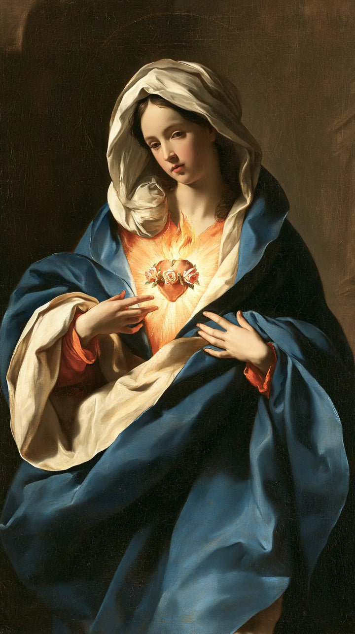 The Immaculate Heart of Mary — The Heart’s Glow at the Sleeve’s Fold