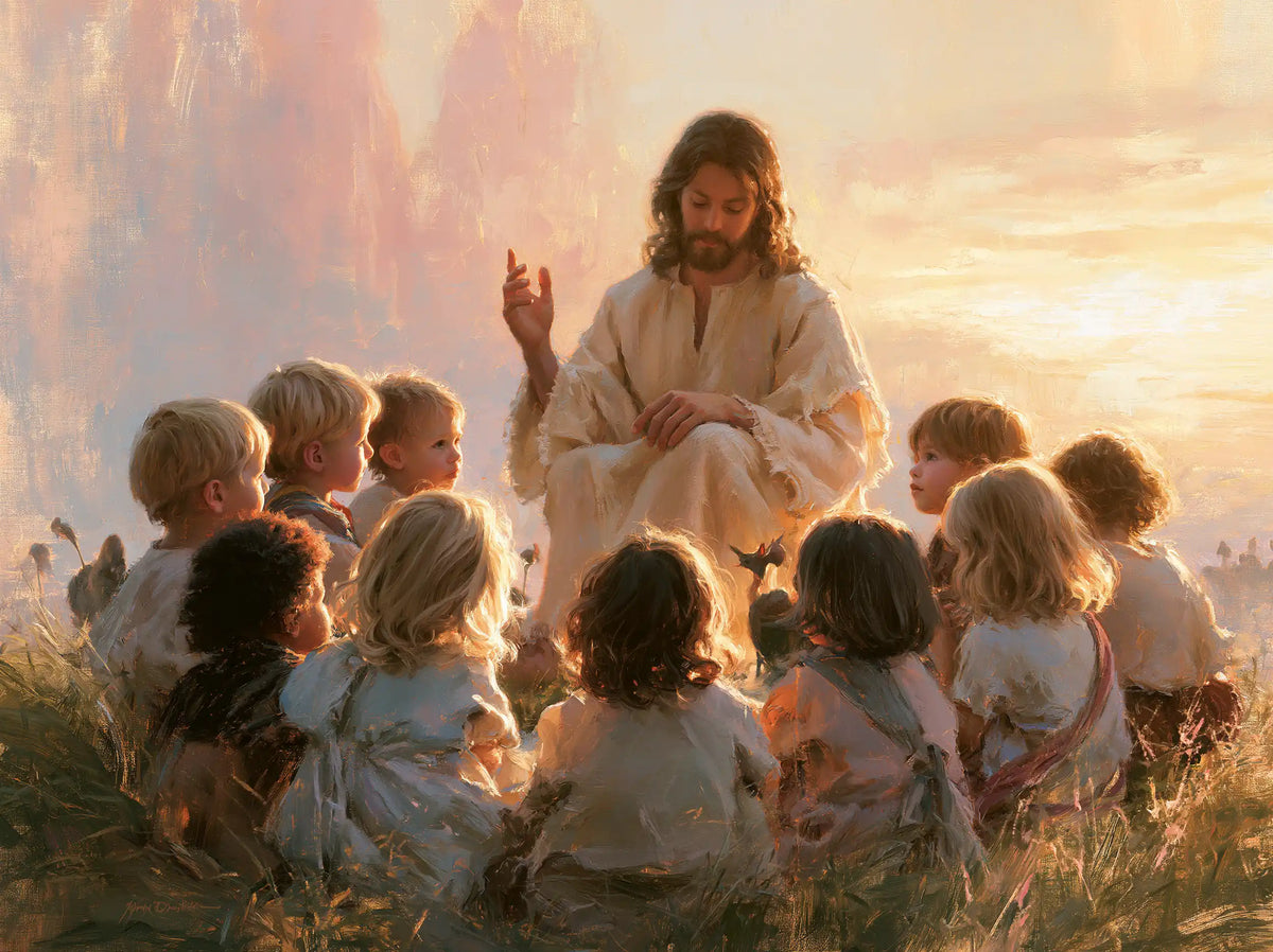Jesus and the Children - Jesus and the Children at Dawn · Landscape n° 3