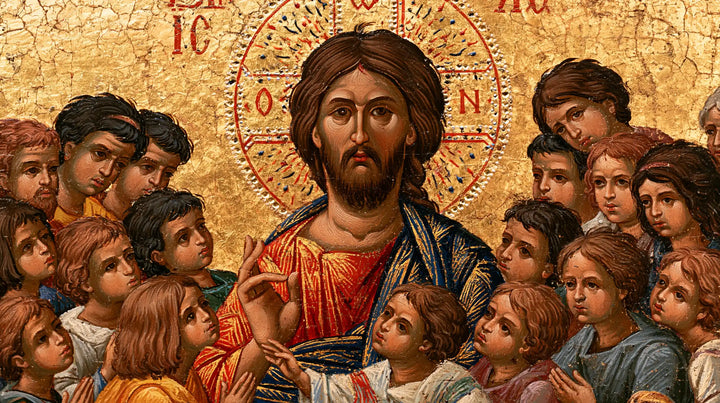 Jesus and the Children - Contemporary Byzantine · Landscape n° 9