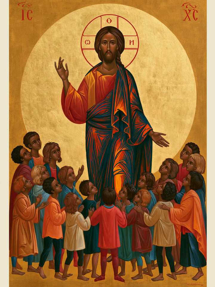 Jesus and the Children - Contemporary Byzantine · Portrait n° 16