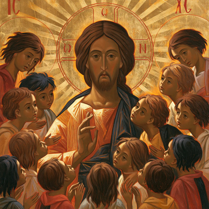 Jesus and the Children - Contemporary Byzantine · Square n° 5