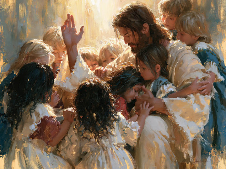 Jesus and the Children - Expressionist · Landscape n° 1