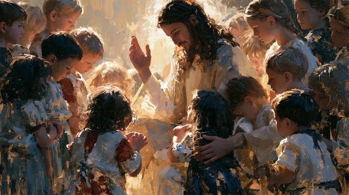 Jesus and the Children - Expressionist · Landscape n° 9