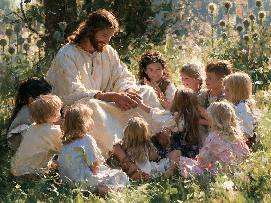 Jesus and the Children - Impressionist · Landscape n° 5