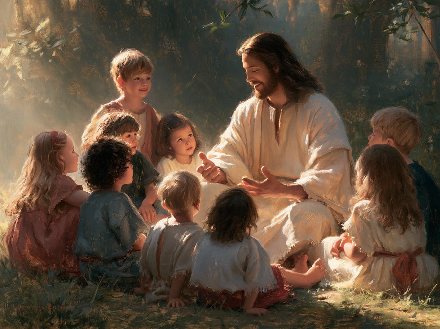Jesus and the Children - Innocence as a Sacred Symbol · Landscape n° 3