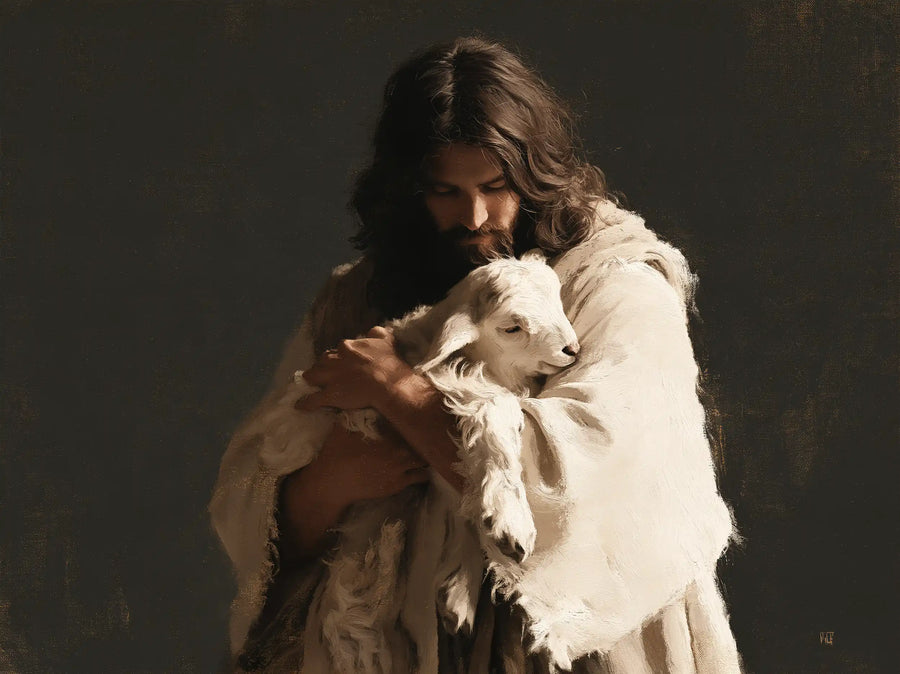 Jesus and the Lamb - Contemporary Minimalism · Landscape n° 8