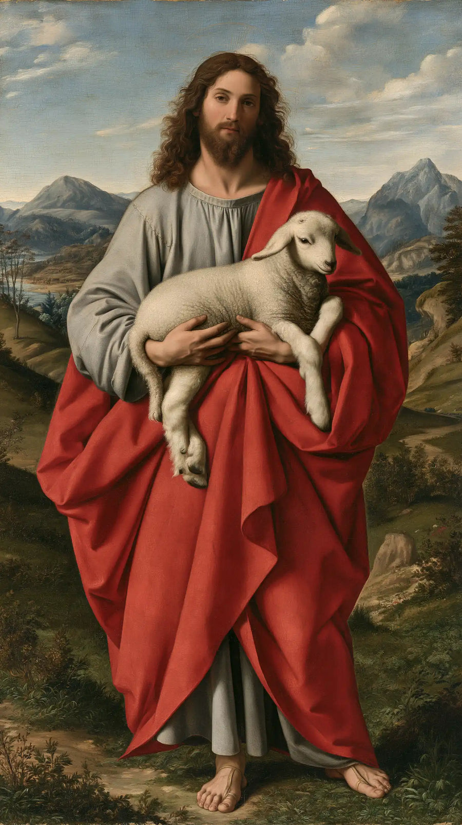 Jesus and the Lamb - Florentine Renaissance · Portrait n° 8