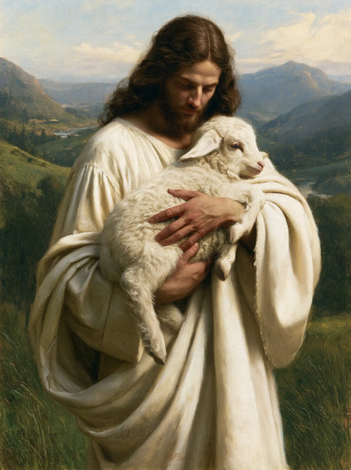 Jesus and the Lamb — Tenderness in the Hollow of the Valleys