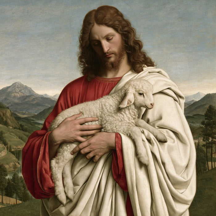 Jesus and the Lamb - Florentine Renaissance · Square n° 3