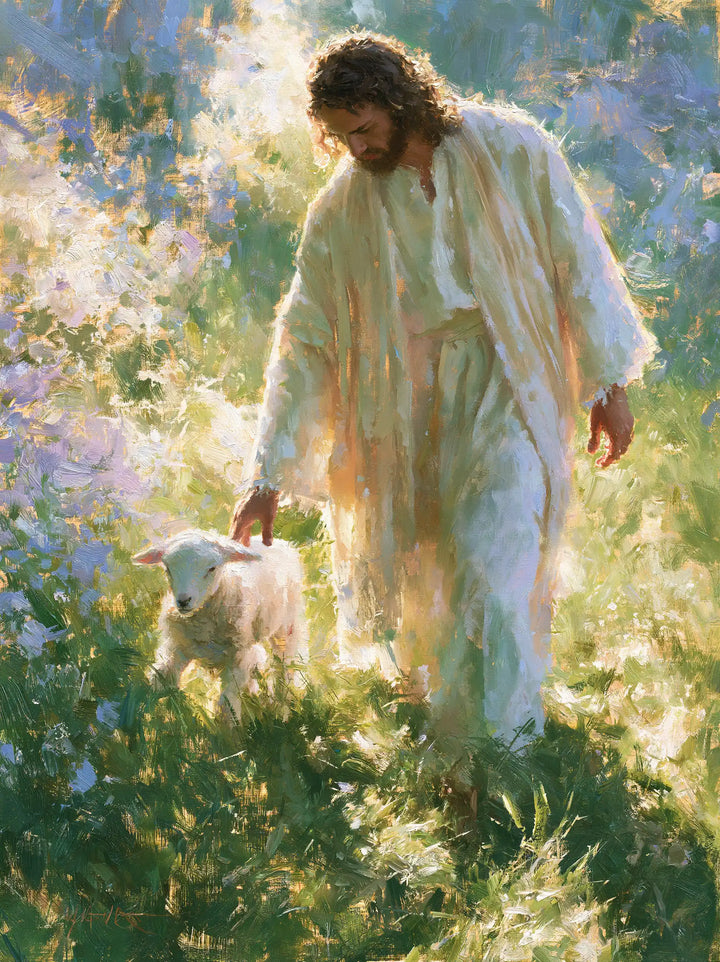 Jesus and the Lamb — Footsteps in Soft Golden Harmony