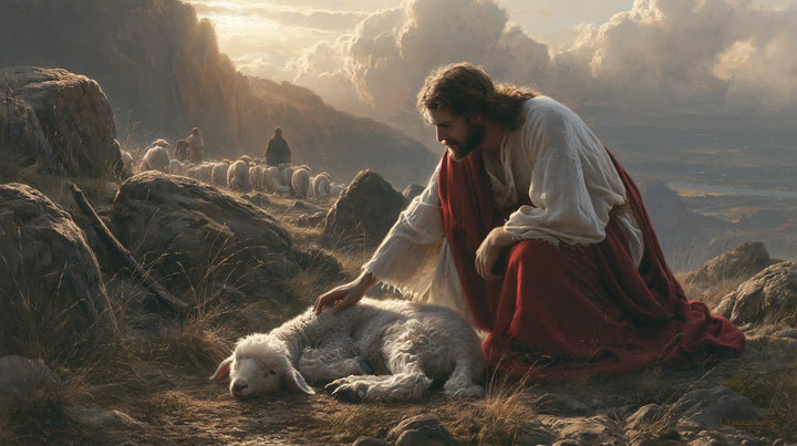Jesus and the Lamb - The Lost Lamb Found · Landscape n° 2