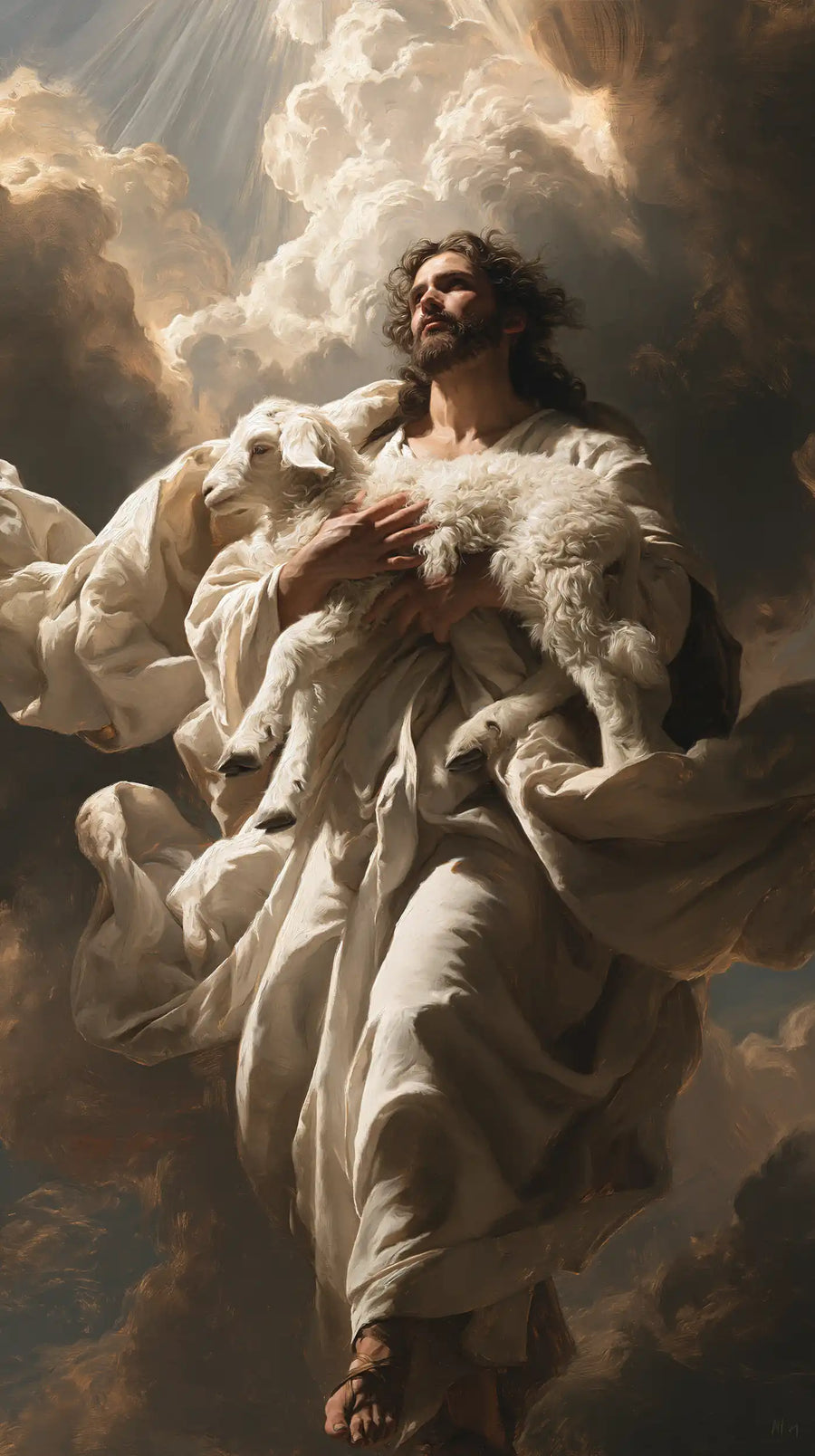 Jesus and the Lamb - Theatrical Baroque · Portrait n° 1