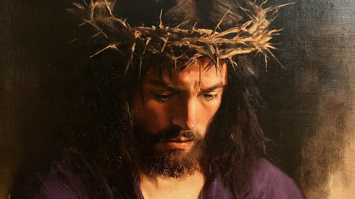 Jesus Crowned with Thorns — Contemplation in Copper Light