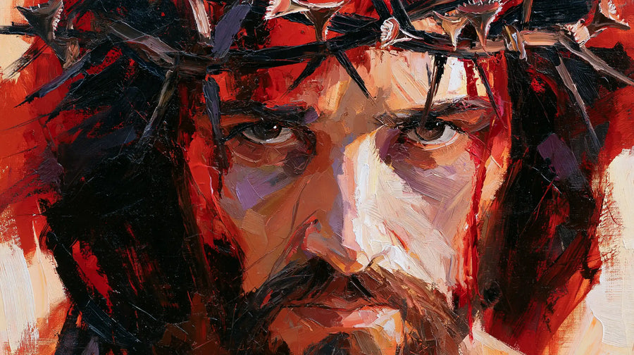 Jesus Crowned with Thorns — The Brow with Edges of Light