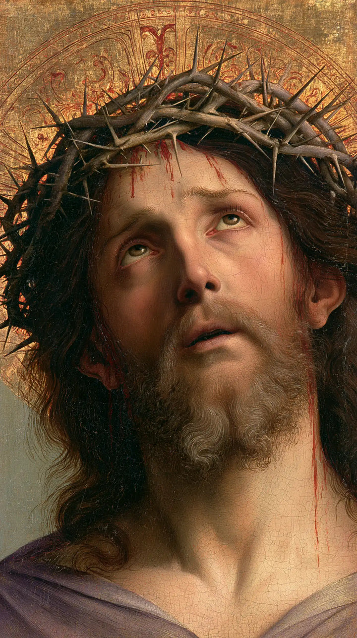 Jesus Crowned with Thorns — Heaven Sought above the Curls