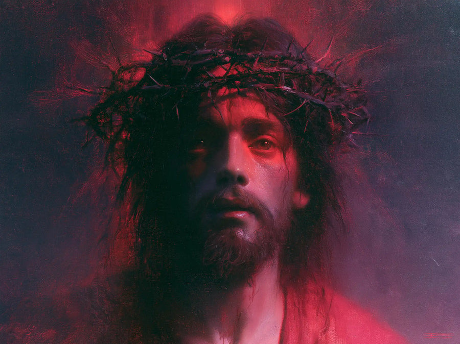 Jesus Crowned with Thorns — The Apparition in Magenta Breath