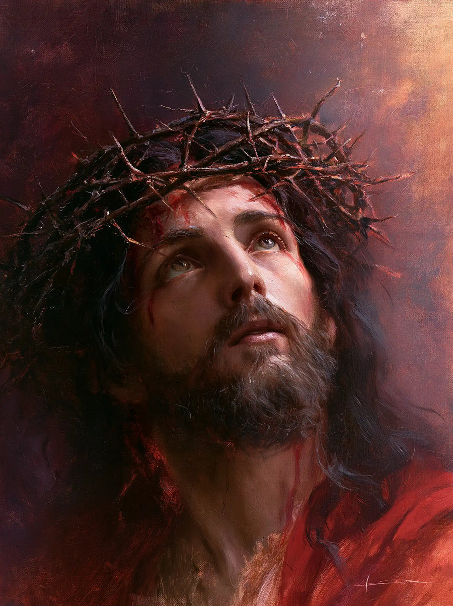 Jesus Crowned with Thorns — The Gaze toward the Pink Opening
