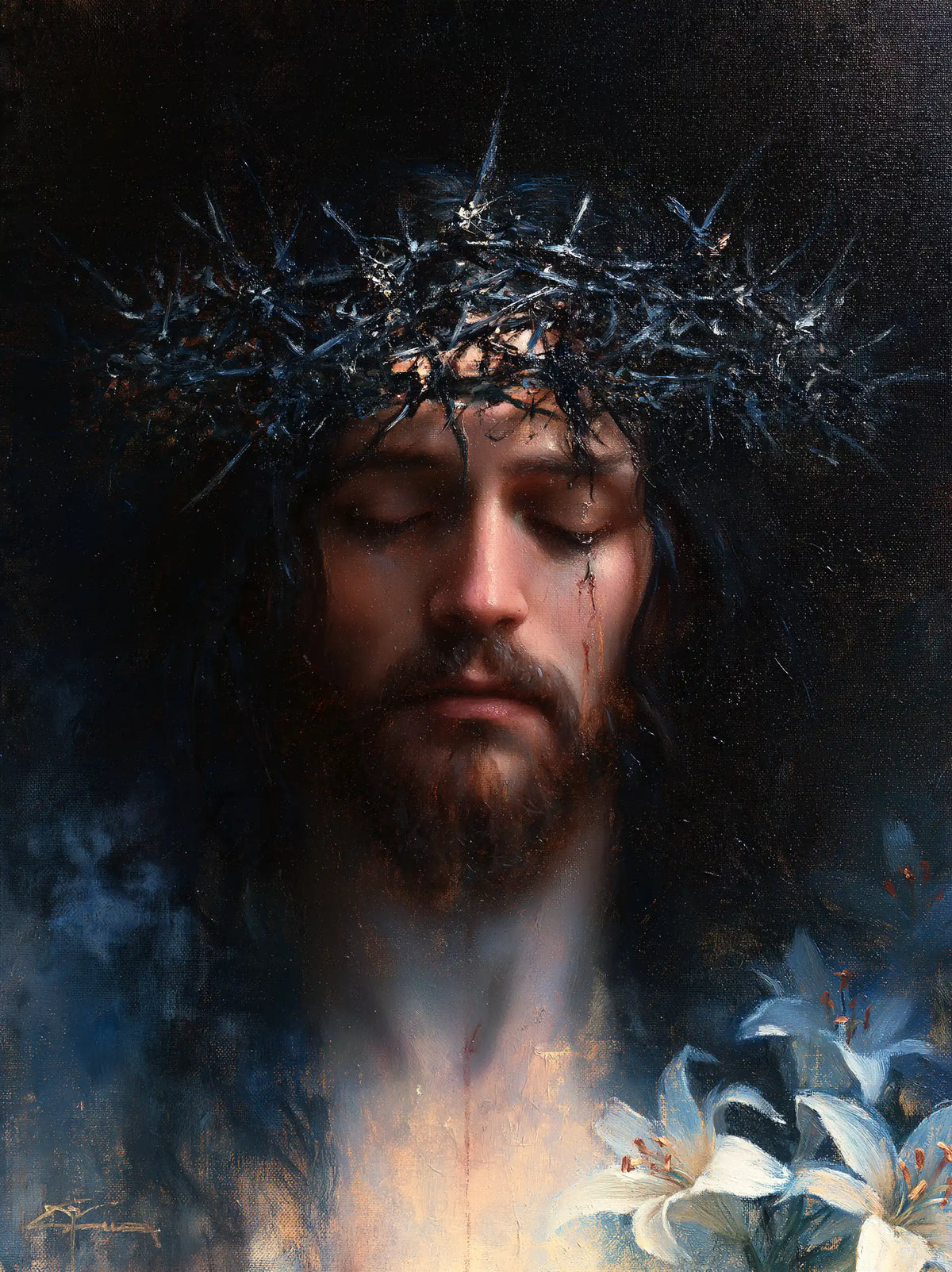 Jesus Crowned with Thorns — The Tear in the Midnight Garden