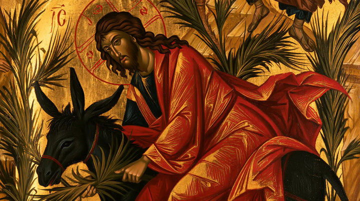 Jesus Enters Jerusalem – Contemporary Byzantine · Landscape no. 9