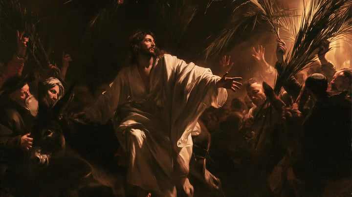 Jesus Enters Jerusalem – Caravaggio Tenebrism · Landscape no. 8