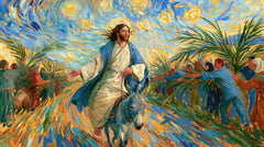 Jesus Enters Jerusalem – Post-Impressionist · Landscape no. 14