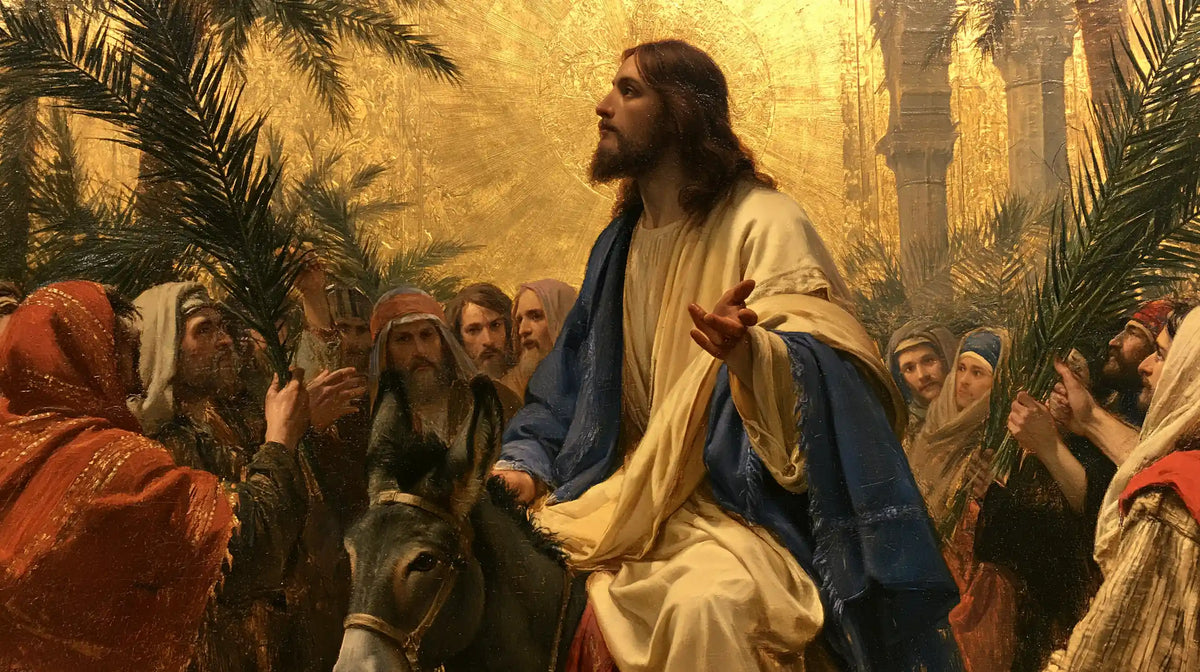 Jesus Enters Jerusalem – Sacred Gold · Landscape no. 14