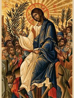 Jesus Enters Jerusalem – Sacred Gold · Portrait no. 11