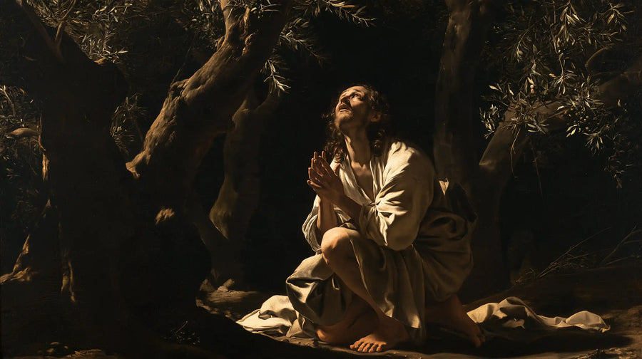 Jesus in Gethsemane — Light upon Bare Knees