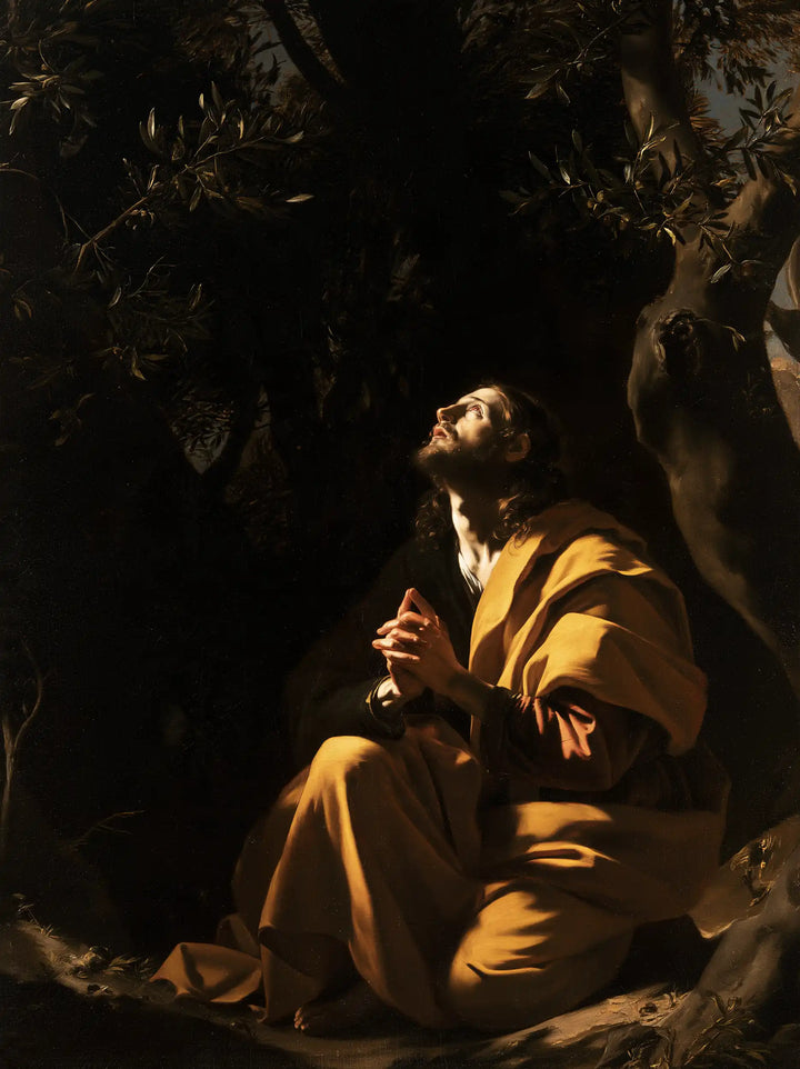 Jesus in Gethsemane - Caravaggio Tenebrism · Portrait n° 13