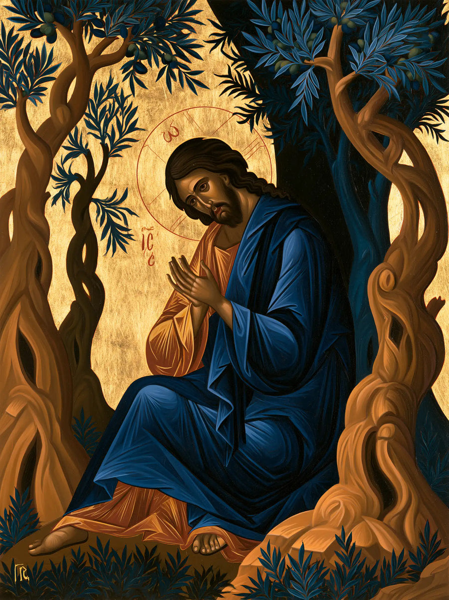 Jesus in Gethsemane - Contemporary Byzantine · Portrait n° 11