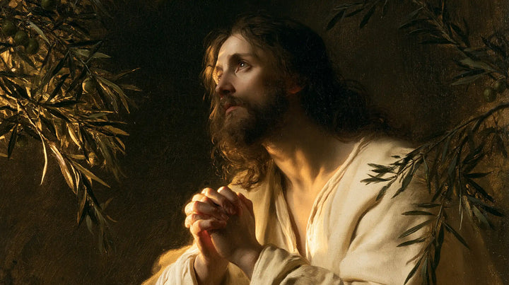 Jesus in Gethsemane - Devotional Portrait of Jesus in Gethsemane · Landscape n° 12