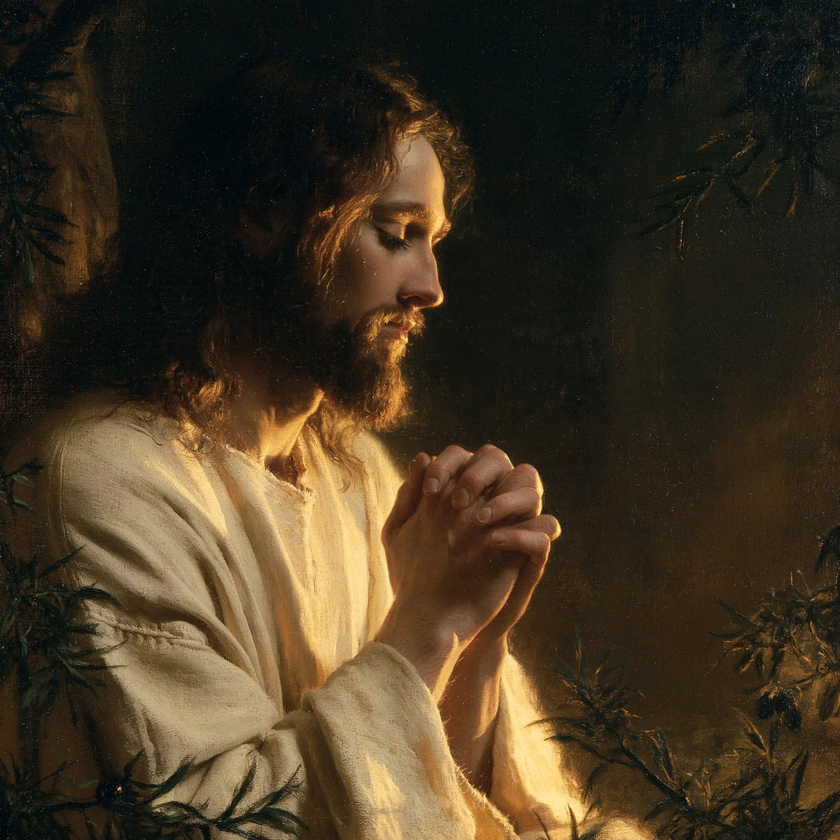 Jesus in Gethsemane — Silence in the Heart’s Light