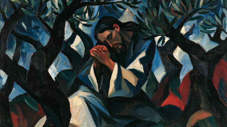 Jesus in Gethsemane - Expressionist · Landscape n° 15