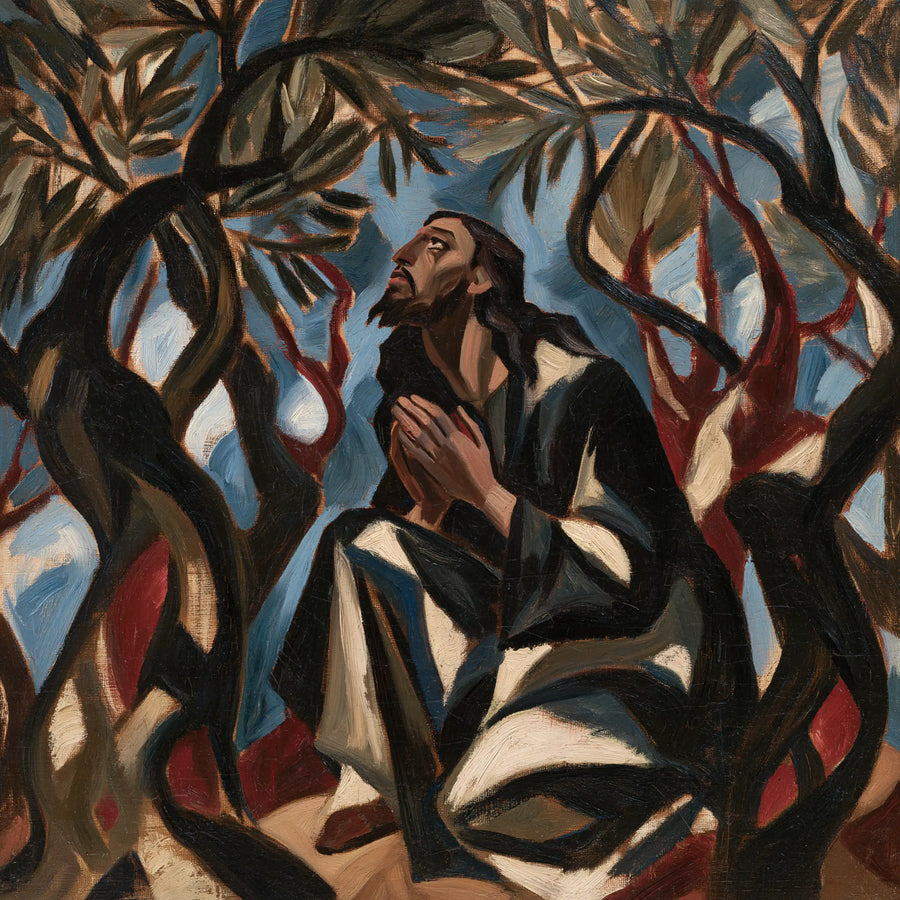 Jesus in Gethsemane - Expressionist · Square n° 4
