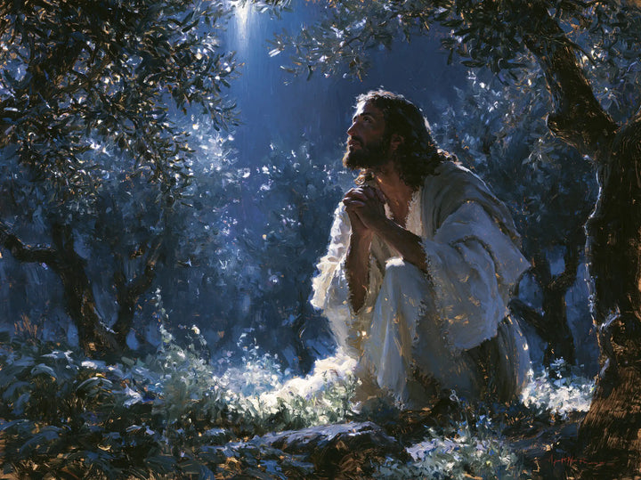 Jesus in Gethsemane - Impressionist · Landscape n° 1