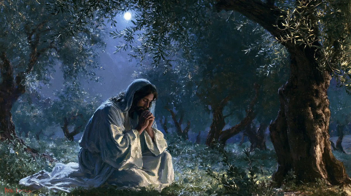 Jesus in Gethsemane - Impressionist · Landscape n° 13