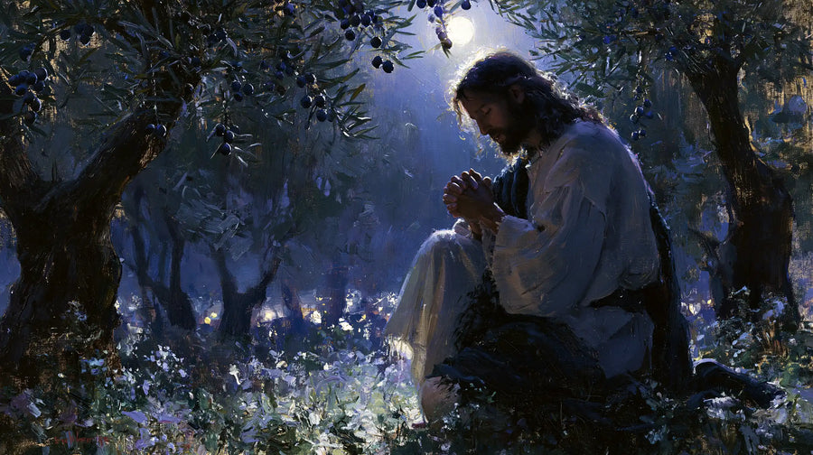 Jesus in Gethsemane - Impressionist · Landscape n° 14