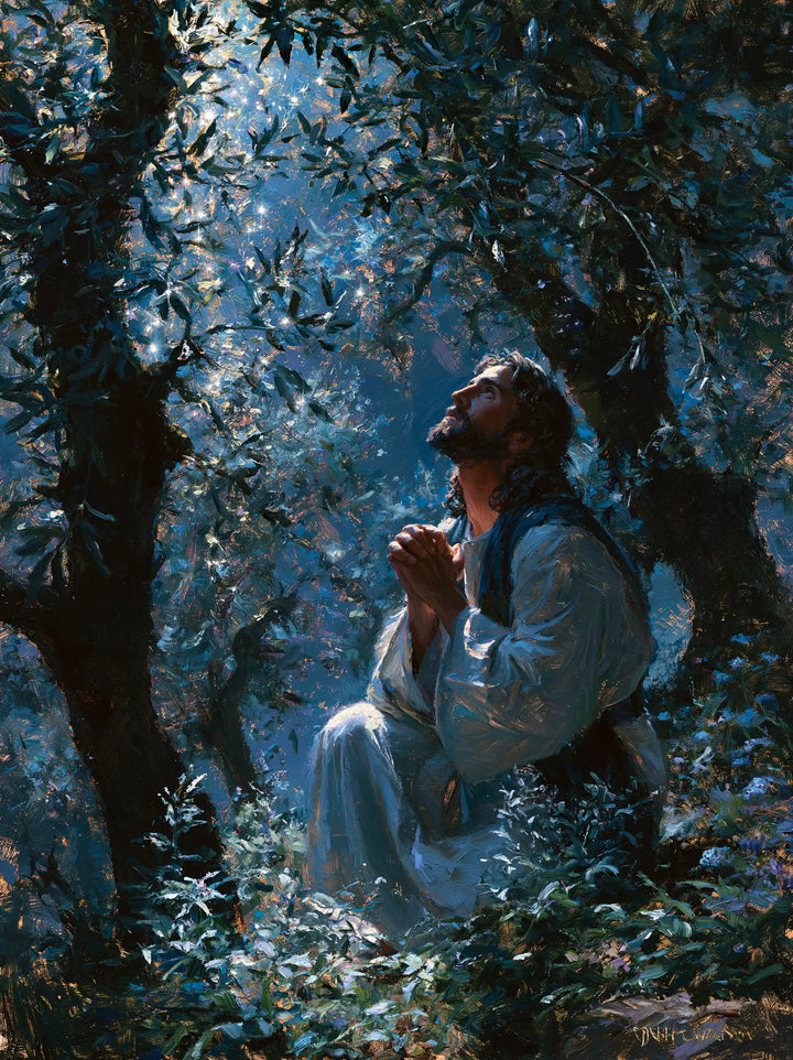 Jesus in Gethsemane - Impressionist · Portrait n° 13