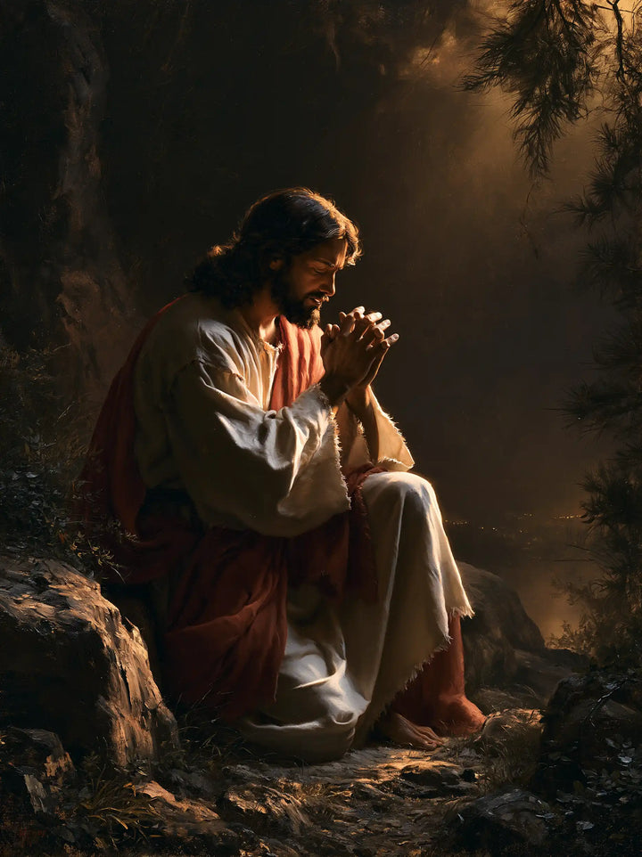 Jesus in Gethsemane — Orison at the Edge of the Brown Hour
