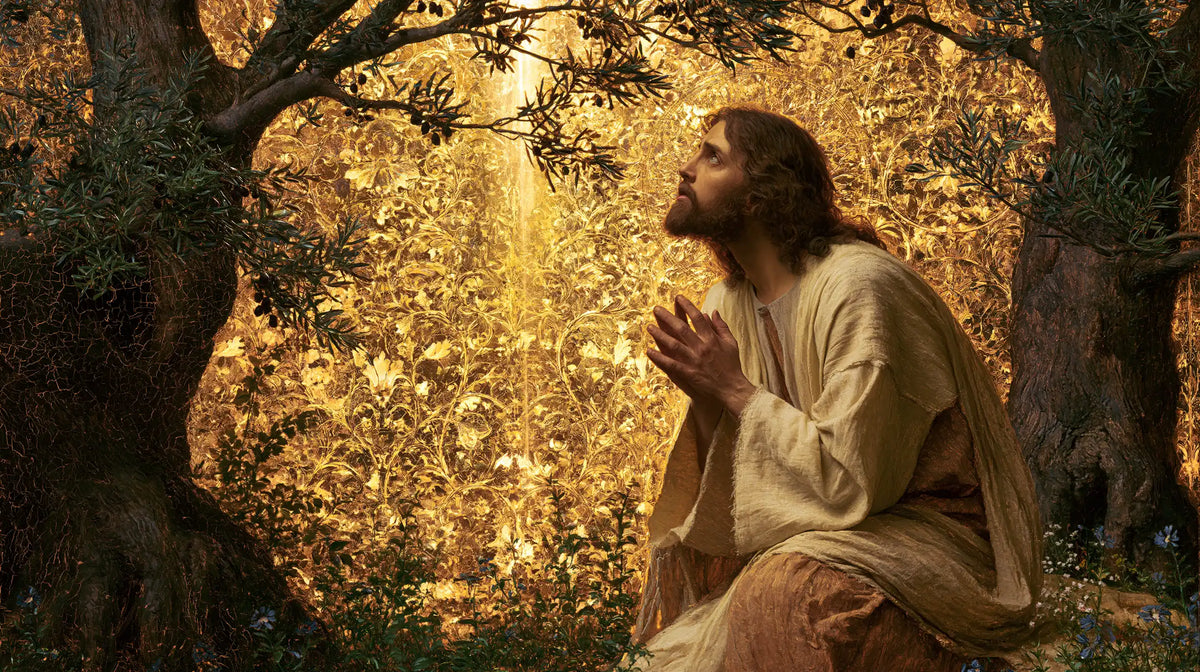 Jesus in Gethsemane - Sacred Gold · Landscape n° 13