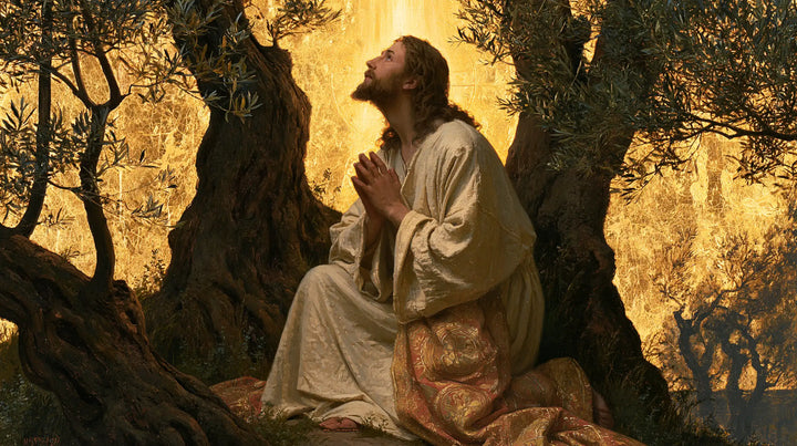 Jesus in Gethsemane - Sacred Gold · Landscape n° 16