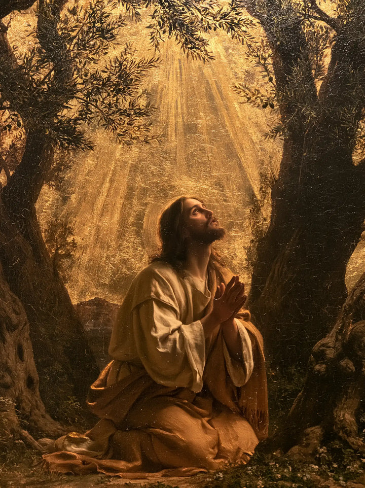 Jesus in Gethsemane - Sacred Gold · Portrait n° 9