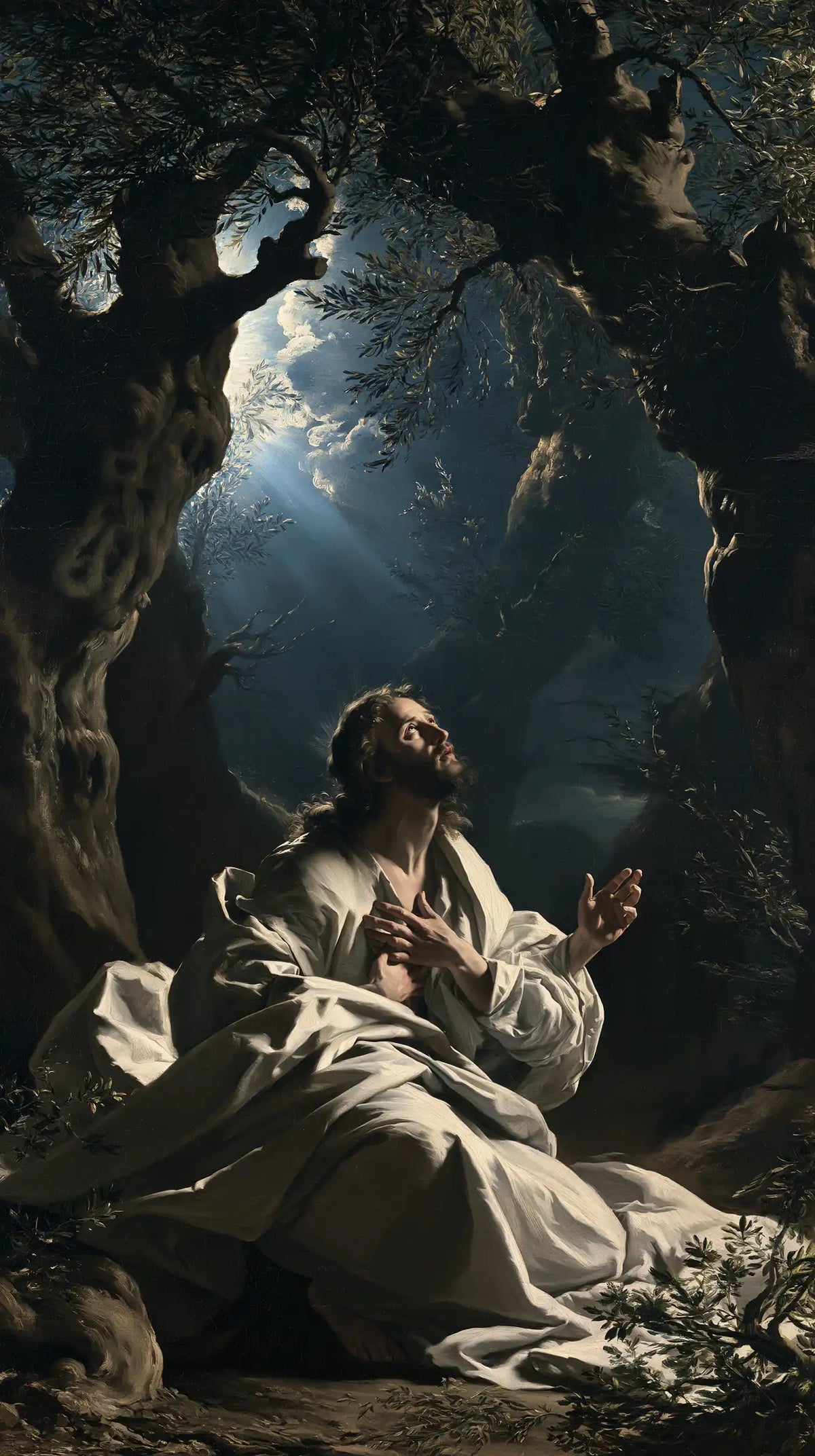 Jesus in Gethsemane - Theatrical Baroque · Portrait n° 4