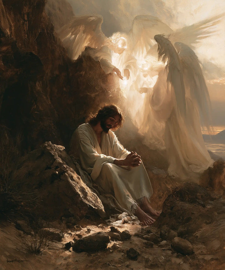 Jesus in the Desert - Angels After the Temptation · Portrait n° 38