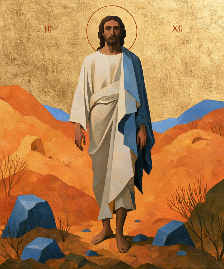 Jesus in the Desert - Contemporary Byzantine · Portrait n° 40