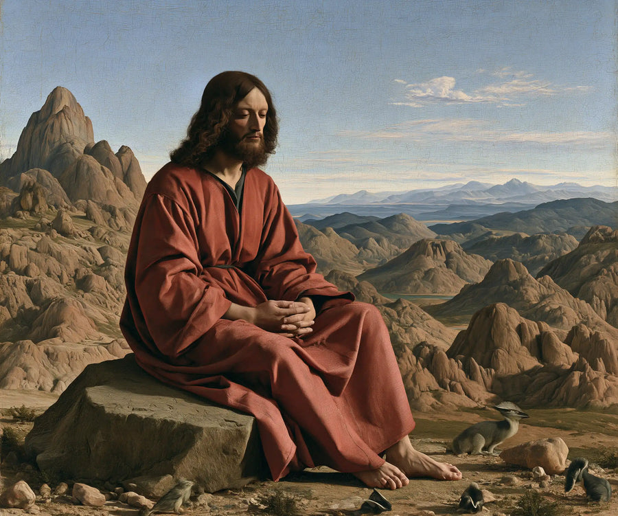Jesus in the Desert - Florentine Renaissance · Landscape n° 1
