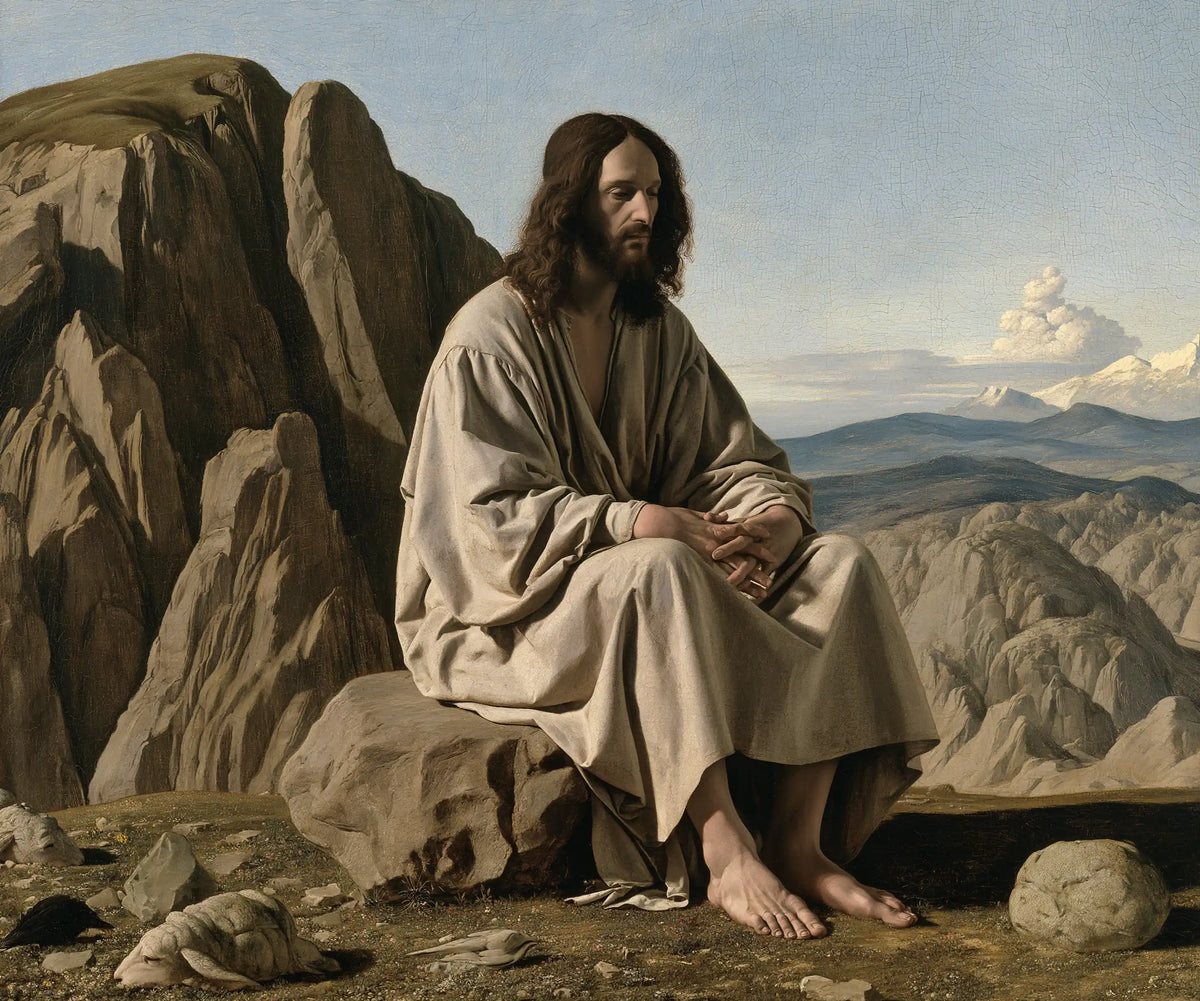 Jesus in the Desert — Rest Beside the Rocky Rampart