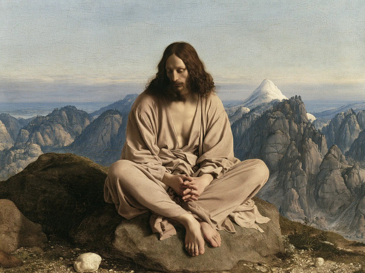 Jesus in the Desert — Silence Above the Blue Ridges