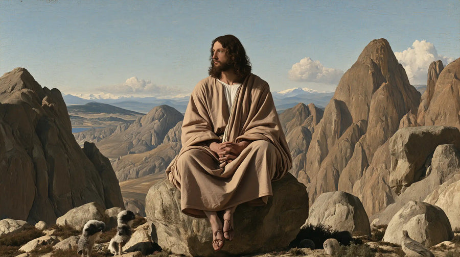 Jesus in the Desert - Florentine Renaissance · Landscape n° 17