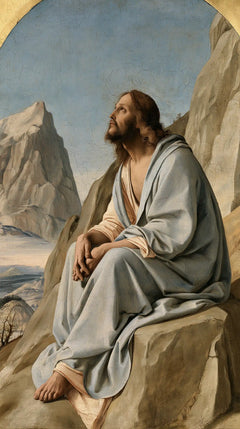 Jesus in the Desert — The Vigil Beneath the Blue Sky’s Vault